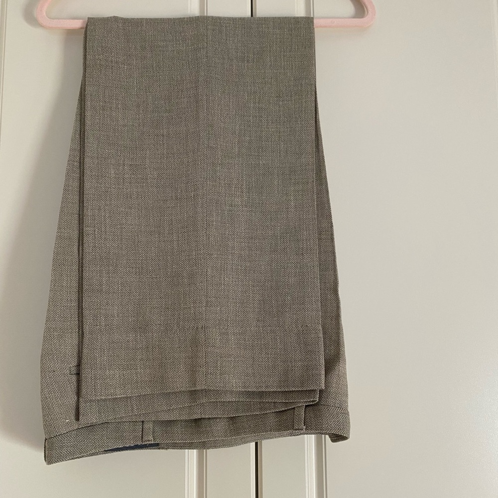 S F I WIDE LEG VIRGIN WOOL BLAND TROUSER DRESS PANTS Sz 10